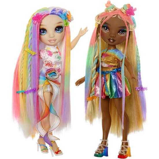 MUÑECA RAINBOW HIGH HAIR CHALK & STYLE DOLL- AMAYA. CON PELO EXTRA LARGO PARA CEPILLARY TEÑIR. 30,48X19X8,10 CM image 4