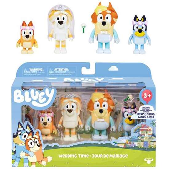 FIGURA BLUEY PACK DE 4 FIGURAS CON DIFERENTEES TEMAS. 6 CM - MODELOS SURTIDOS image 1