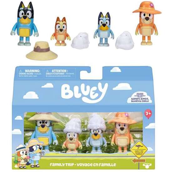 FIGURA BLUEY PACK DE 4 FIGURAS CON DIFERENTEES TEMAS. 6 CM - MODELOS SURTIDOS image 2