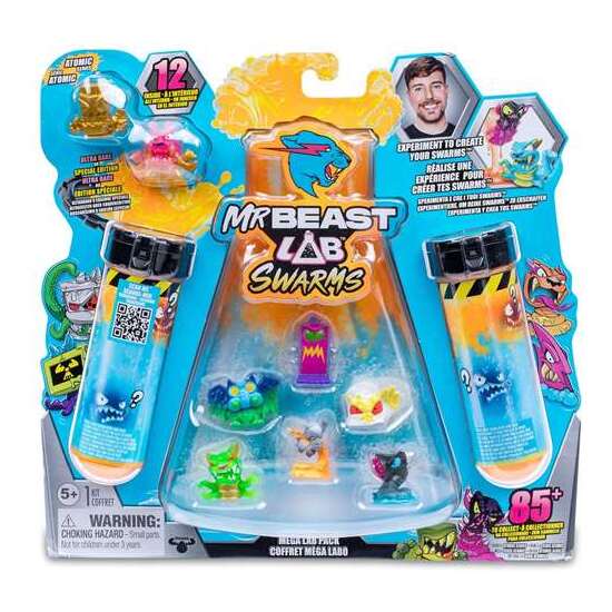 FIGURAS MRBEAST SWARMS MEGA LAB.AGREGA AGUA AL TUBO DE ENSAYO, AGÍTALO Y REVELA DOCE PERSONAJES COLECCIONABLES. - MODELOS SURTIDOS image 5