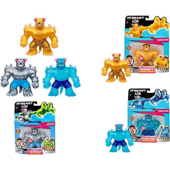 FIGURA ESTIRABLE MR BEAST STRETCHY HERO S2 . TE PERMITE PRESIONAR Y EXPANDIR LA PANTERA HASTA TRES VECES SU TAMAÑO ORIGINAL - MODELOS SURTIDOS image 1