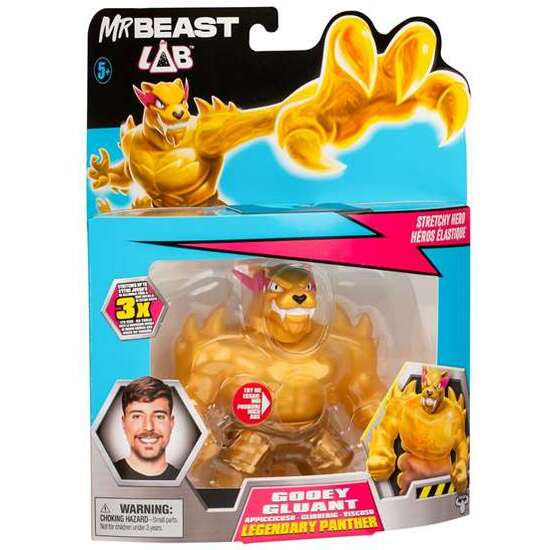 FIGURA ESTIRABLE MR BEAST STRETCHY HERO S2 . TE PERMITE PRESIONAR Y EXPANDIR LA PANTERA HASTA TRES VECES SU TAMAÑO ORIGINAL - MODELOS SURTIDOS image 3