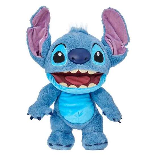 PELUCHE INTERACTIVO CHATTY STITCH CON MAS DE 100 SONIDOS Y MOVIMIENTOS. RESPONDE AL TACTO Y FUNCIONA COMO MARIONETA.33,5X25X14 CM image 1