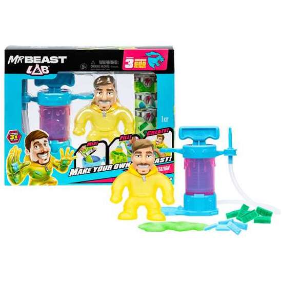 HERO CREATOR JIMMY MR BEAST.¡CREA TU PROPIO JIMMY STRETCHY CON EL HERO CREATOR DE MRBEAST! MEZCLA LA MASA Y RELLENA TU FIGURA. image 0