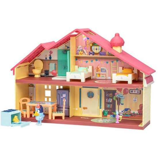 CASA CELEBRACION DE BLUEY.INCLUYE ONCE PIEZAS, UNA FIGURA DE BLUEY FESTIVO Y PEGATINAS PARA DECORAR LA CASA. image 2