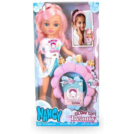 MUÑECA NANCY GLOW UP BEAUTY PACK 42 CM. VISTE UN OUTFIT SÚPER CÓMODO IDEAL PARA SU RITUAL DE CUIDADO. image 2