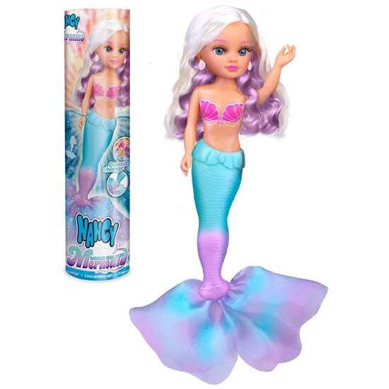 MUÑECA NANCY MAGIC COLOUR MERMAID ¡PODRÁS EXPLORAR EL OCÉANO COMO UNA AUTÉNTICA SIRENA! image 0