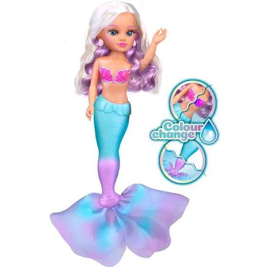 MUÑECA NANCY MAGIC COLOUR MERMAID ¡PODRÁS EXPLORAR EL OCÉANO COMO UNA AUTÉNTICA SIRENA! image 1