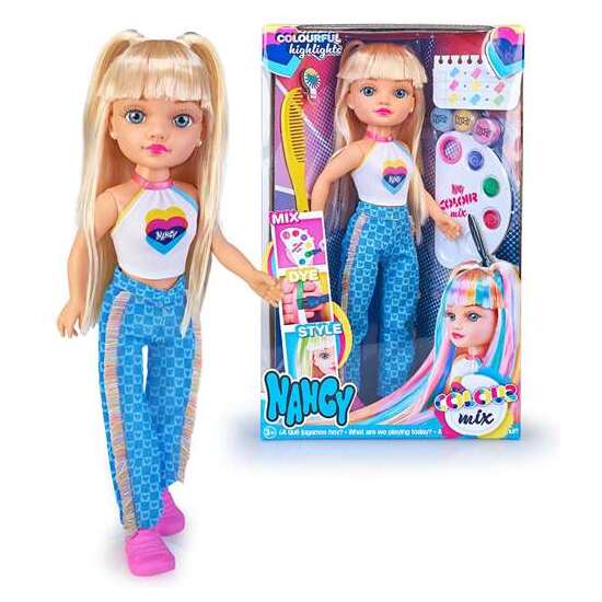 MUÑECA NANCY COLOUR MIX 43 CM. INCLUYE UN KIT CON 3 ACUARELAS image 0