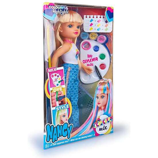 MUÑECA NANCY COLOUR MIX 43 CM. INCLUYE UN KIT CON 3 ACUARELAS image 1