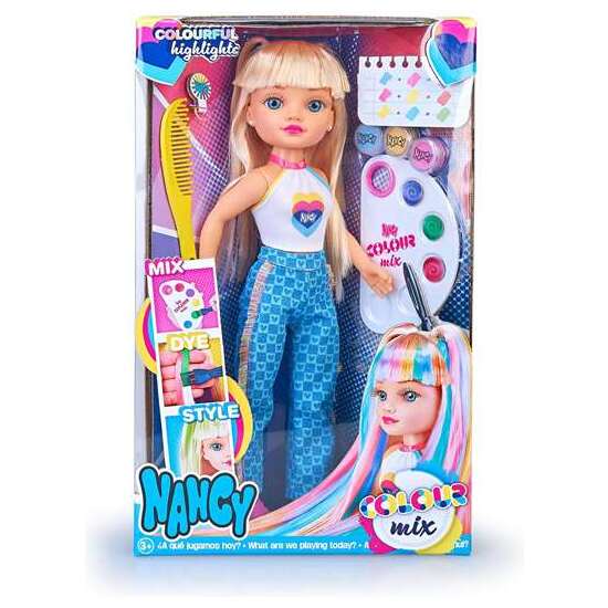 MUÑECA NANCY COLOUR MIX 43 CM. INCLUYE UN KIT CON 3 ACUARELAS image 5