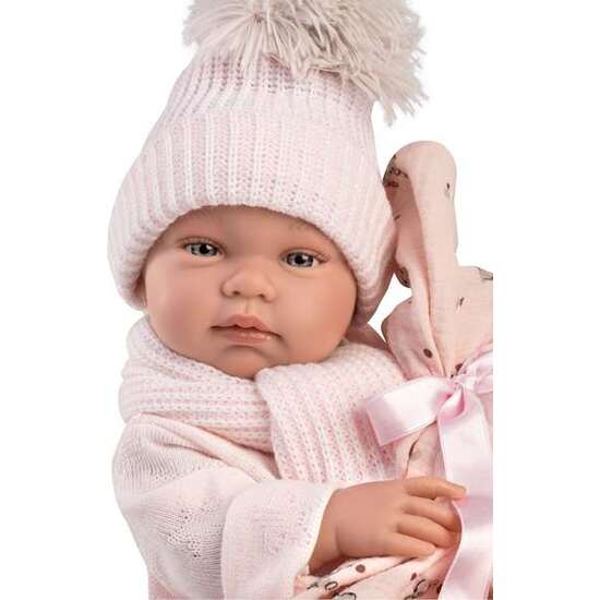 MUÑECA TINA 43 CM TOQUILLA BAMBI ROSA SIN MECANISMO 43CM image 3