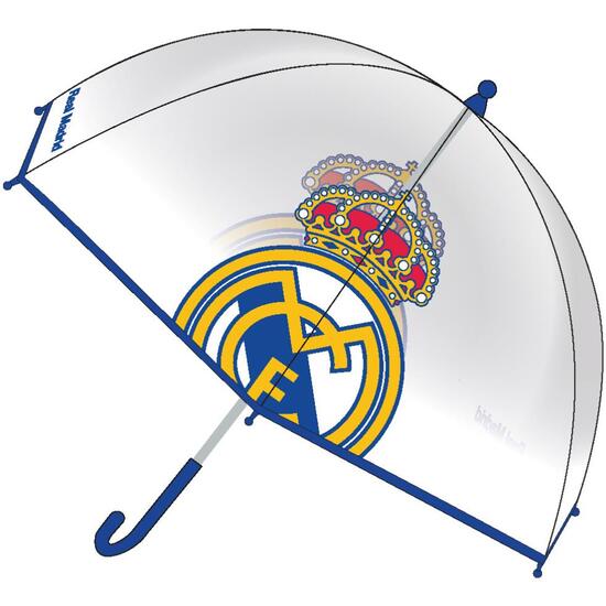PARAGUAS MANUAL POE BURBUJA REAL MADRID image 1