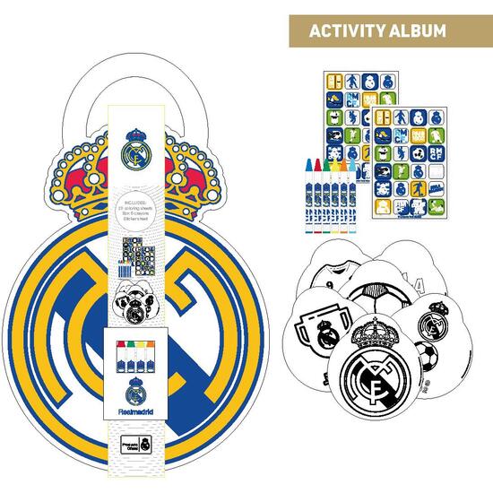 ALBUM ACTIVIDADES COLOREABLE REAL MADRID image 0