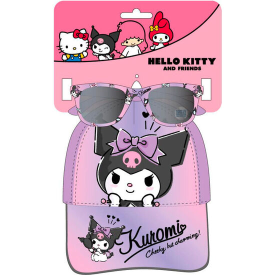SET GORRA + GAFAS SOL KUROMI HELLO KITTY image 0
