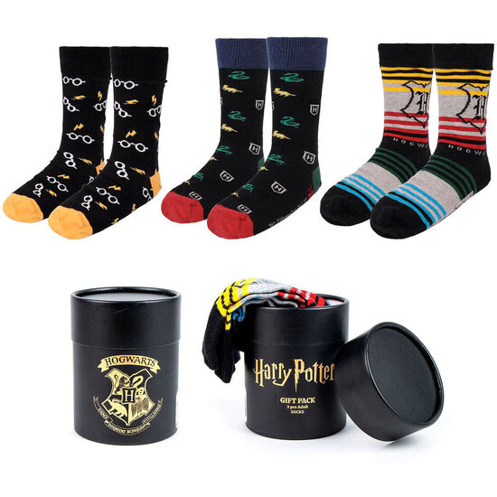 SET 3 CALCETINES HARRY POTTER ADULTO SURTIDO image 0