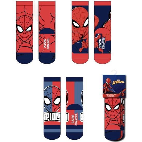 SET 3 CALCETINES SPIDERMAN MARVEL image 0