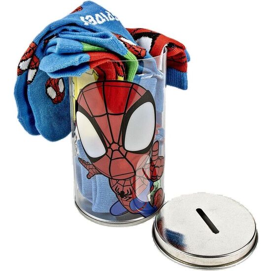 BLISTER 4 CALCETINES SPIDEY MARVEL SURTIDO image 1