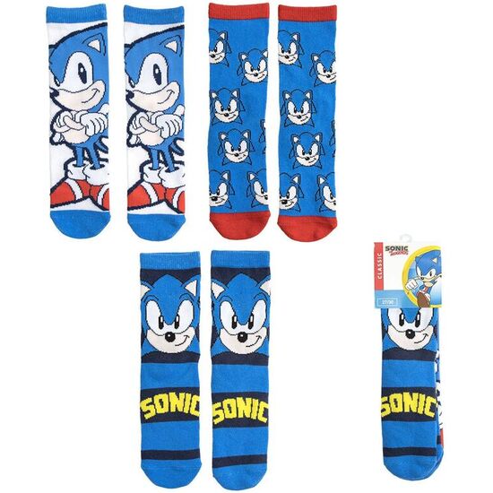 SET 3 CALCETINES SONIC THE HEDGEHOG image 0