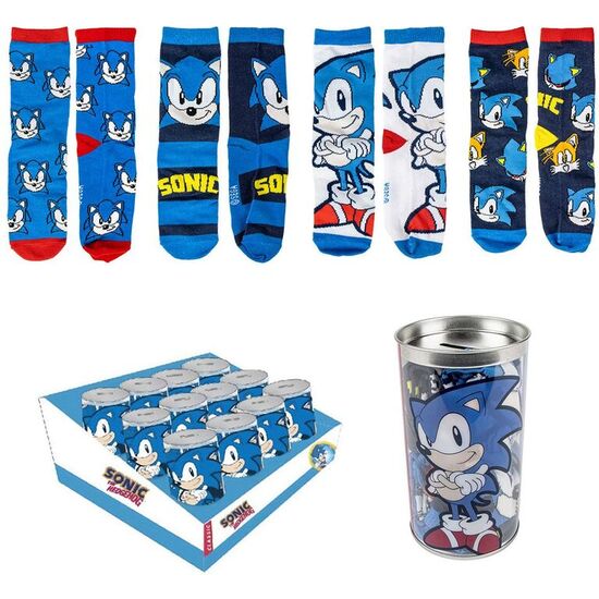 BLISTER 4 CALCETINES SONIC THE HEDGEHOG image 0