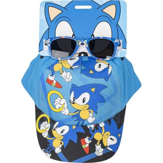 SET GORRA + GAFAS SOL SONIC THE HEDGEHOG image 0