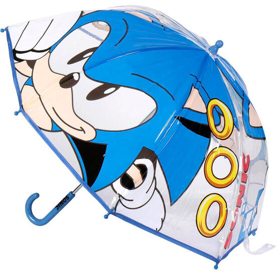 PARAGUAS MANUAL BURBUJA SONIC THE HEDGEHOG 45CM image 0
