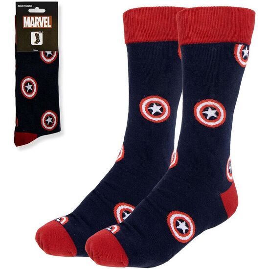 SET CALCETINES CAPITAN AMERICA VENGADORES AVENGERS MARVEL ADULTO image 0