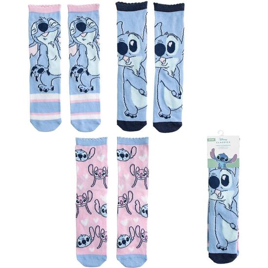 SET 3 CALCETINES STITCH DISNEY image 0