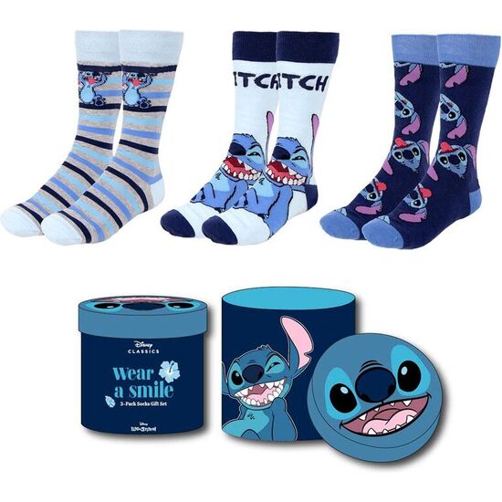 SET 3 CALCETINES STITCH DISNEY ADULTO SURTIDO image 0