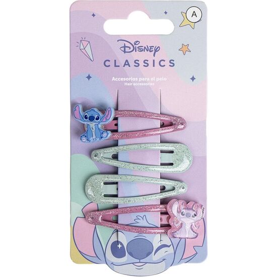 BLISTER 4 HORQUILLAS ANGEL & STITCH DISNEY image 0