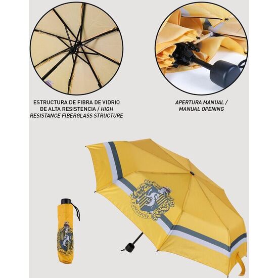 PARAGUAS MANUAL PLEGABLE HUFFLEPUFF HARRY POTTER 53CM image 3