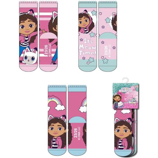 SET 3 CALCETINES LA CASA DE MUÃ±ECAS DE GABBY SURTIDO image 0