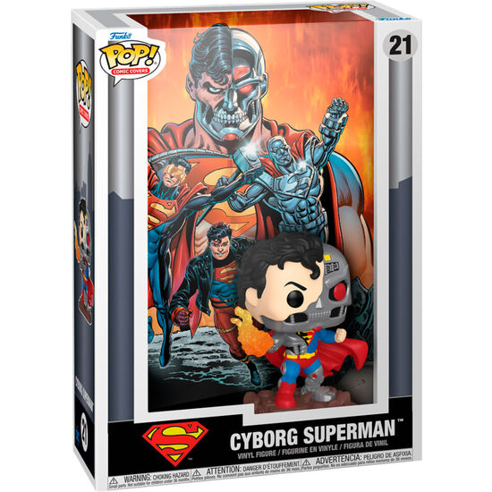 FIGURA POP COMIC COVER DC COMICS CYBORG SUPERMAN image 0