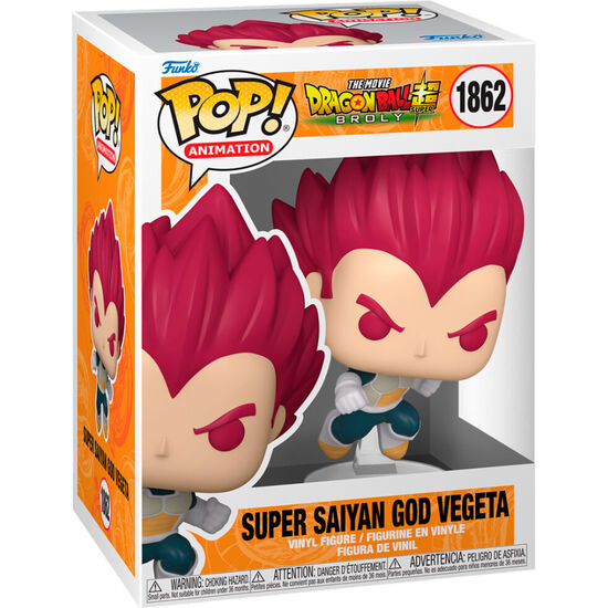 FIGURA POP DRAGON BALL SUPER BROLY SUPER SAIYAN GOD VEGETA image 0