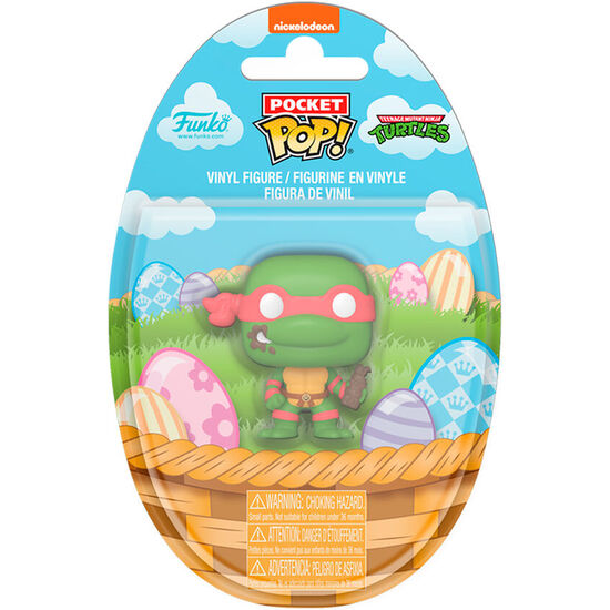 FIGURA POCKET POP TORTUGAS NINJA RAPHAEL CONEJO DE PASCUA image 1