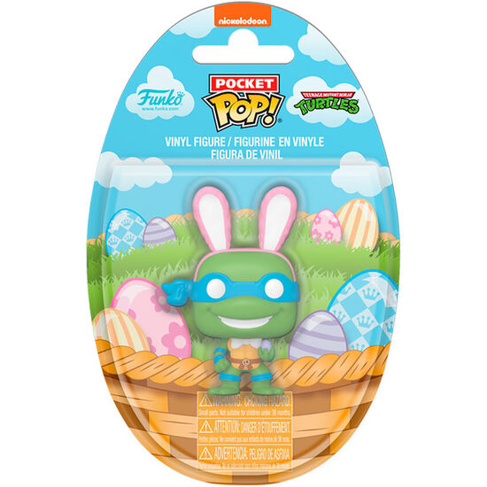 FIGURA POCKET POP TORTUGAS NINJA LEONARDO CONEJO DE PASCUA image 0