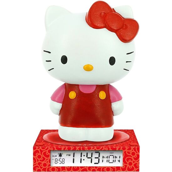 LAMPARA 3D CON DESPERTADOR HELLO KITTY AND FRIENDS image 1