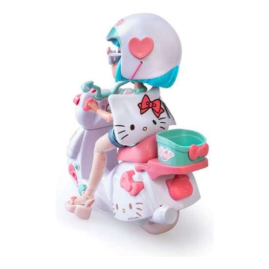 MUÑECA ARTICULADA HELLO KITTY PRETTY PINK CON SCOOTER.19,5 CM image 4