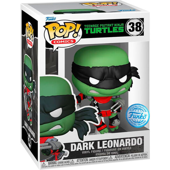 FIGURA POP TORTUGAS NINJA TEENAGE MUTANT DARK LEONARDO EXCLUSIVE image 1