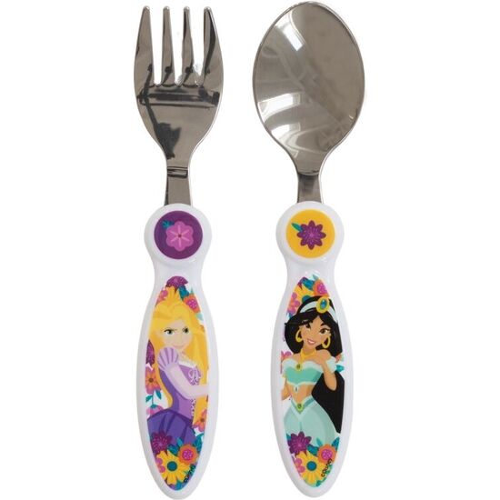 SET 2 CUBIERTOS METALICOS PRINCESAS DISNEY image 1