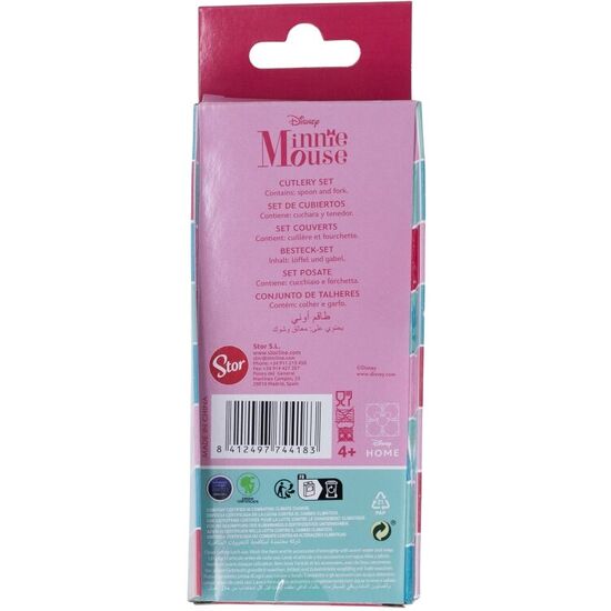 SET 2 CUBIERTOS METALICOS MINNIE DISNEY image 1