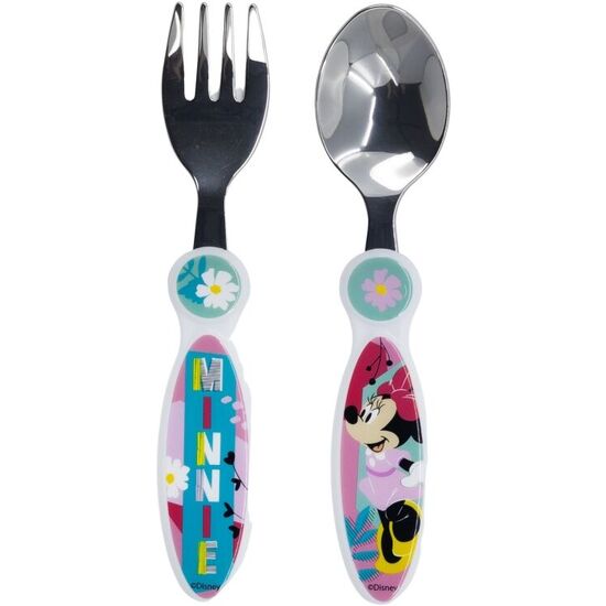 SET 2 CUBIERTOS METALICOS MINNIE DISNEY image 2