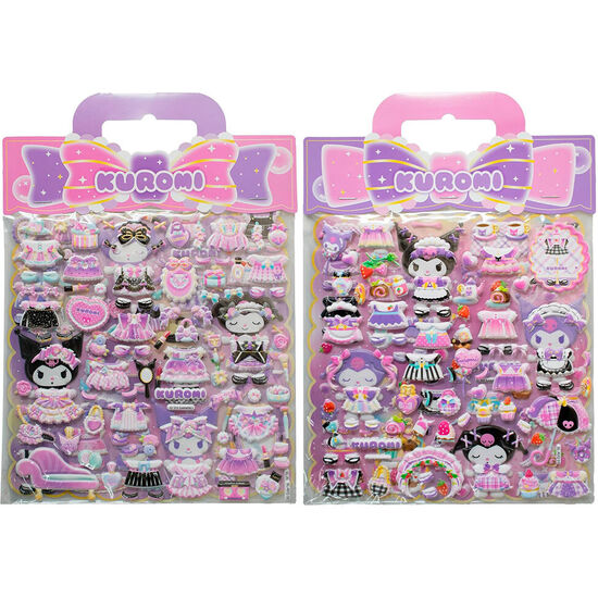 PEGATINAS RELIEVE KUROMI HELLO KITTY SURTIDO image 2