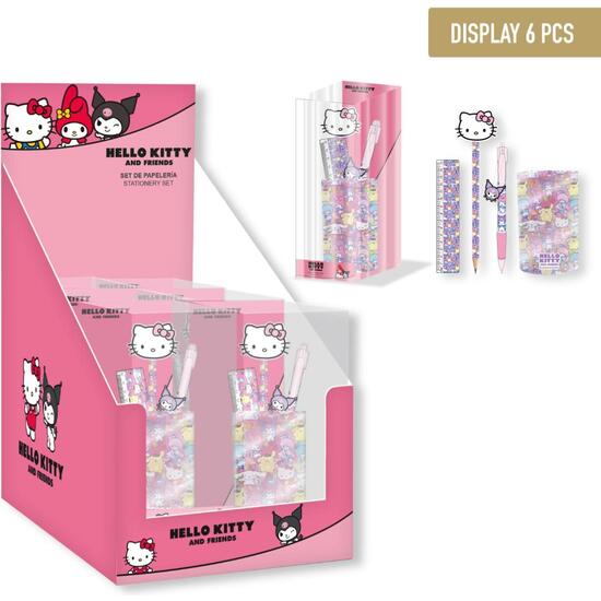 SET DE PAPELERÍA PORTALÁPICES HELLO KITTY image 0