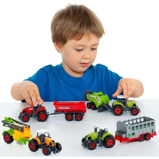 TRACTOR GRANJA CON REMOLQUE. ESCALA 1:50 - MODELOS SURTIDOS image 1
