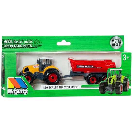 TRACTOR GRANJA CON REMOLQUE. ESCALA 1:50 - MODELOS SURTIDOS image 3