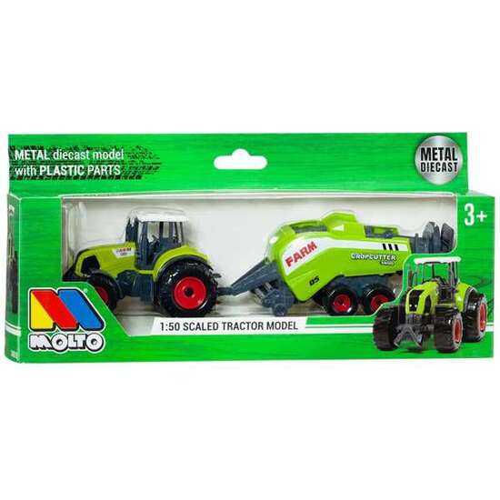 TRACTOR GRANJA CON REMOLQUE. ESCALA 1:50 - MODELOS SURTIDOS image 4