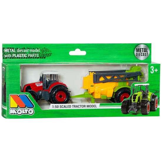 TRACTOR GRANJA CON REMOLQUE. ESCALA 1:50 - MODELOS SURTIDOS image 5