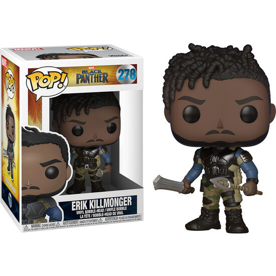 FIGURA POP MARVEL BLACK PANTHER KILLMONGER 5 + 1 CHASE image 0
