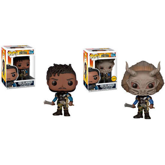FIGURA POP MARVEL BLACK PANTHER KILLMONGER 5 + 1 CHASE image 1